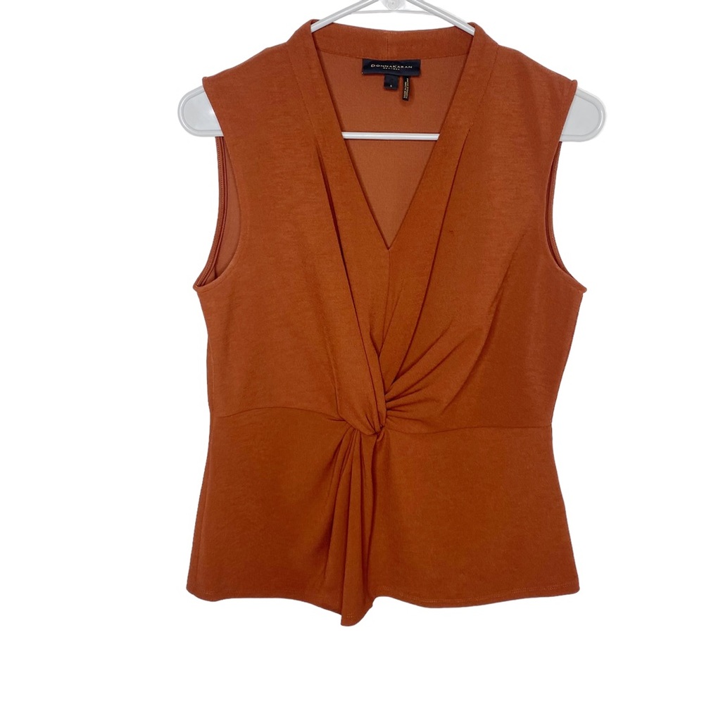 Donna Karan New York brown blouse sleeveless small d